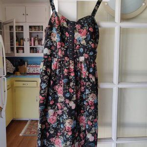 Black and floral dress